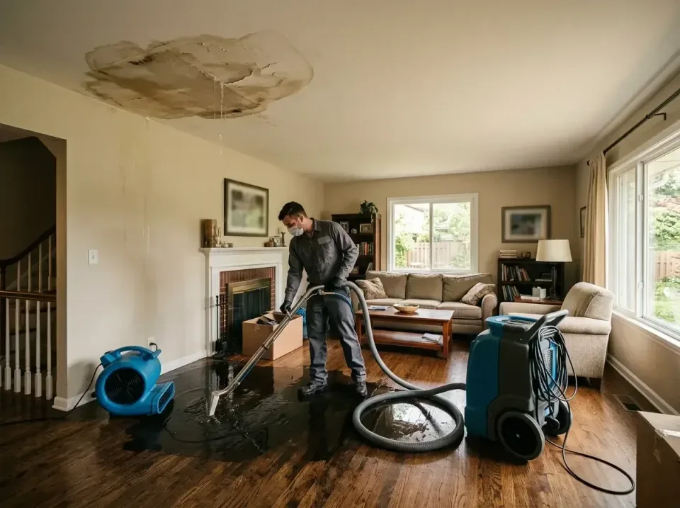 attic-pipe-burst-ceiling-drip-008 — frequently asked questions, Water Damage Restoration & Carpet Care in Geneva, WA